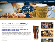 Tablet Screenshot of cask-marque.co.uk